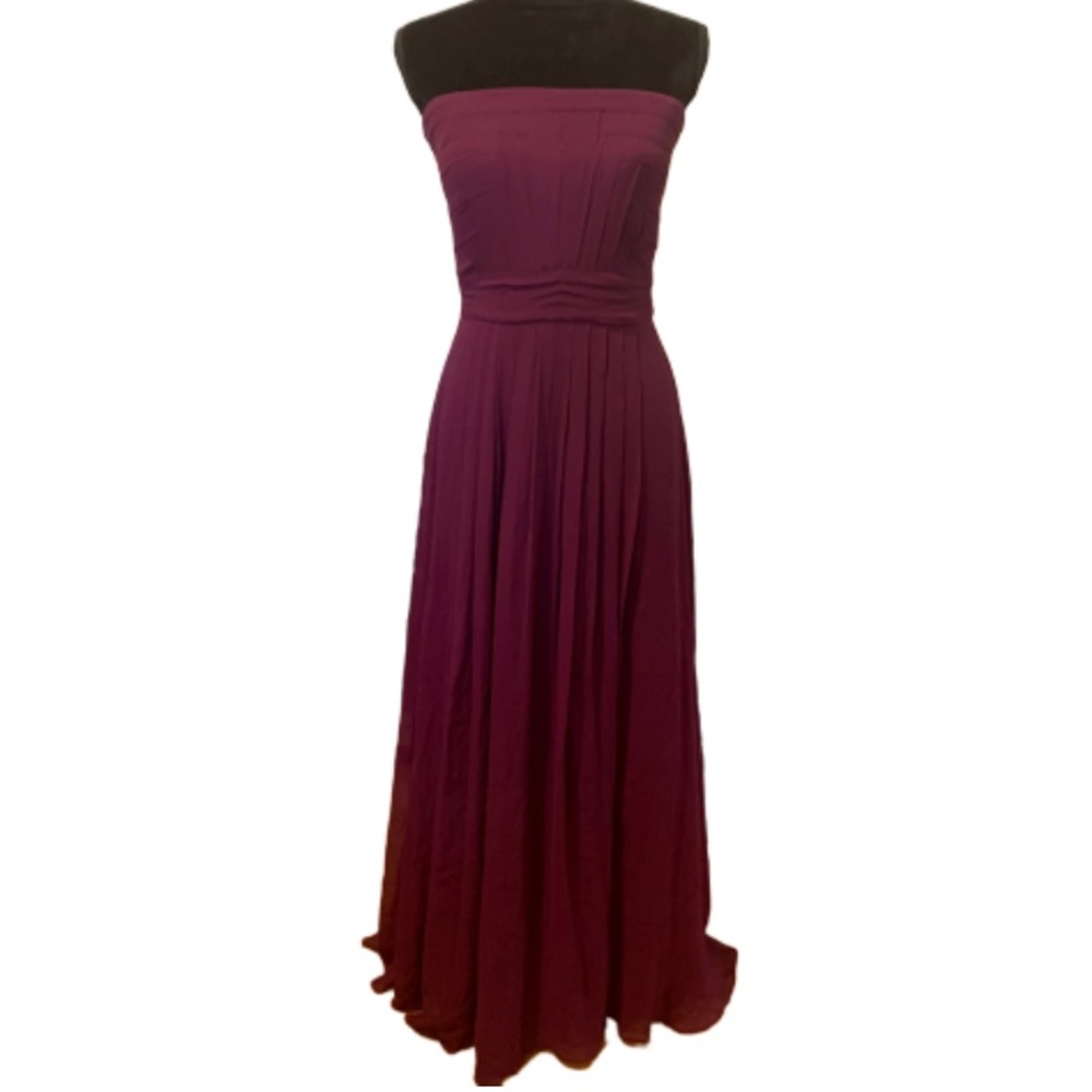 NWT Tadashi Shoji strapless silk evening dress